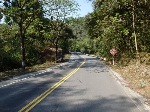 Cruising downhill.